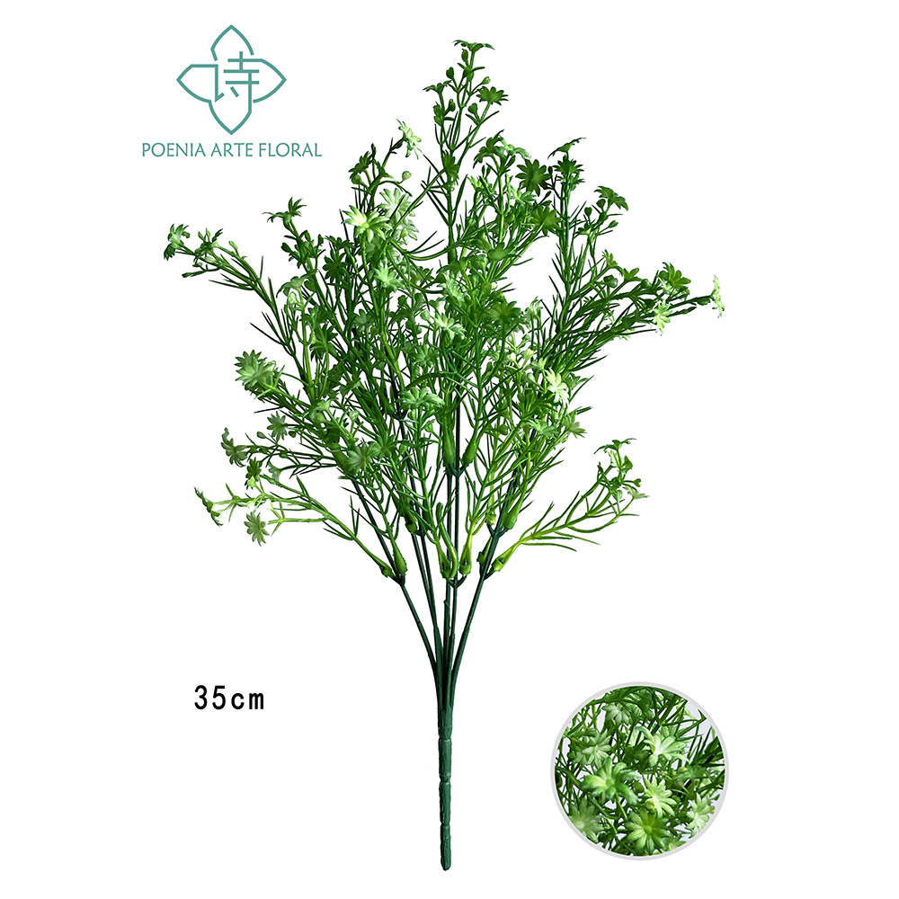 Poenia Arte Floral - Flores y Plantas Artificiales - Ramo Astre 35cm (Pack de 3)