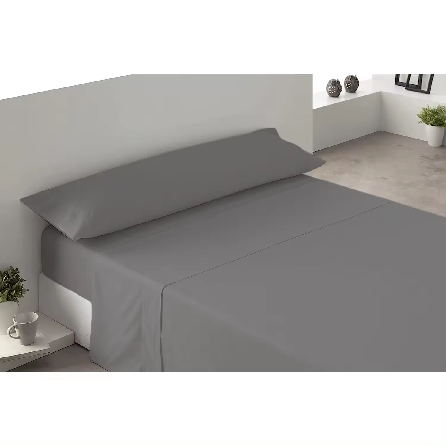 Juego de Sábanas 100% Poliéster 3 Piezas, Para Camas de 90/105/135/150/180/200cm, Profundo hasta 30cm Sabanas, Funda de Almohada - Bajera Ajustable Elastica y Encimera.