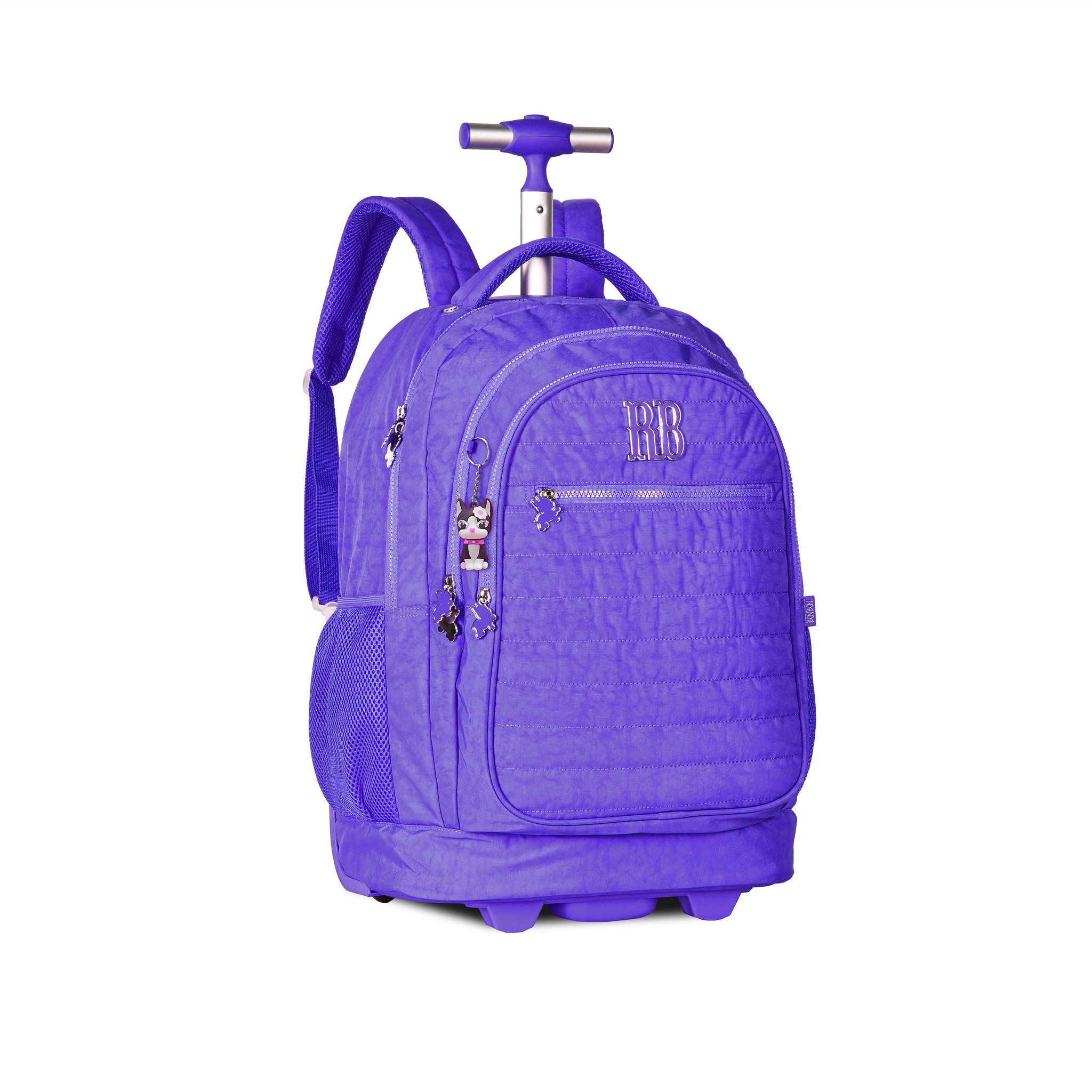 Mochila de Carrinho Oficial Rebecca Bonbon 18.5", Moda It Girl, Compartimento para Portátil, Cores: Rosa, Roxo, Verde, Preto