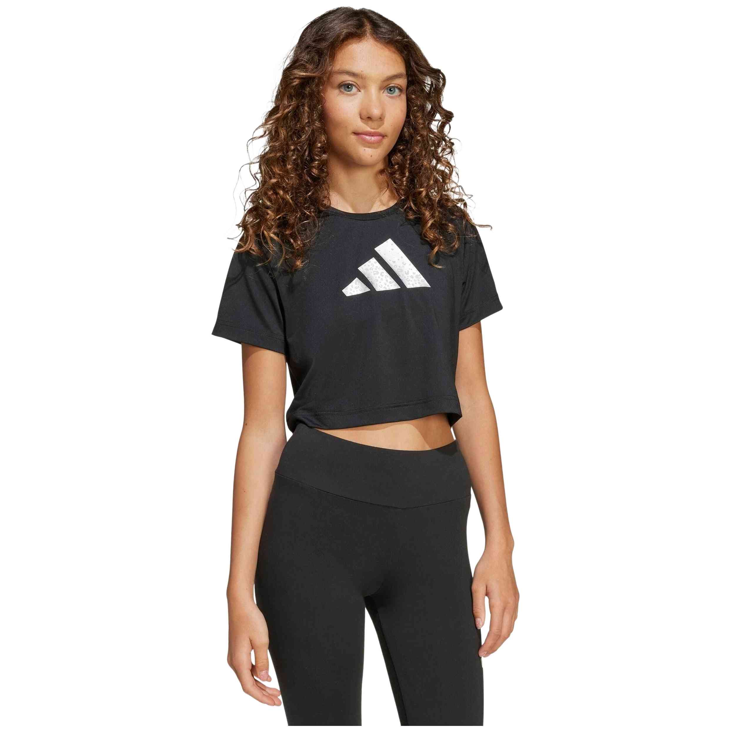 Camiseta De Manga Corta Adidas modelo KB7295 para Niñas en color Negro
