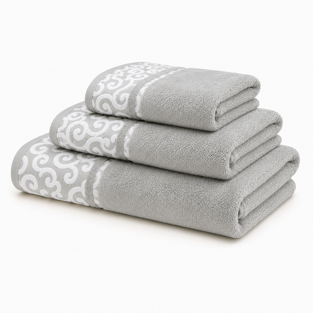 Juego de 3 Toallas de Baño 100% Algodón, Alta Absorción y Secado Rápido, Toallas Suaves para Baño, Lavabo y Manos (100x150, 50x100 y 30x50 cm), 10 Colores Disponibles
