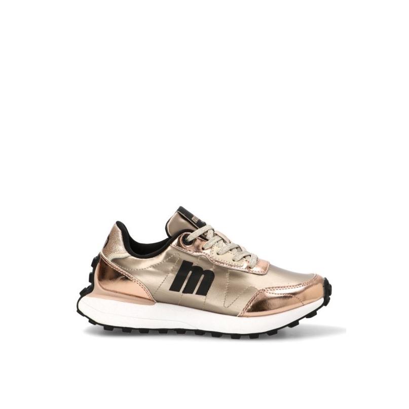 Zapatillas Casual Mustang - Mujer - Suela Plana - Modelo 60779 - Color Oro
