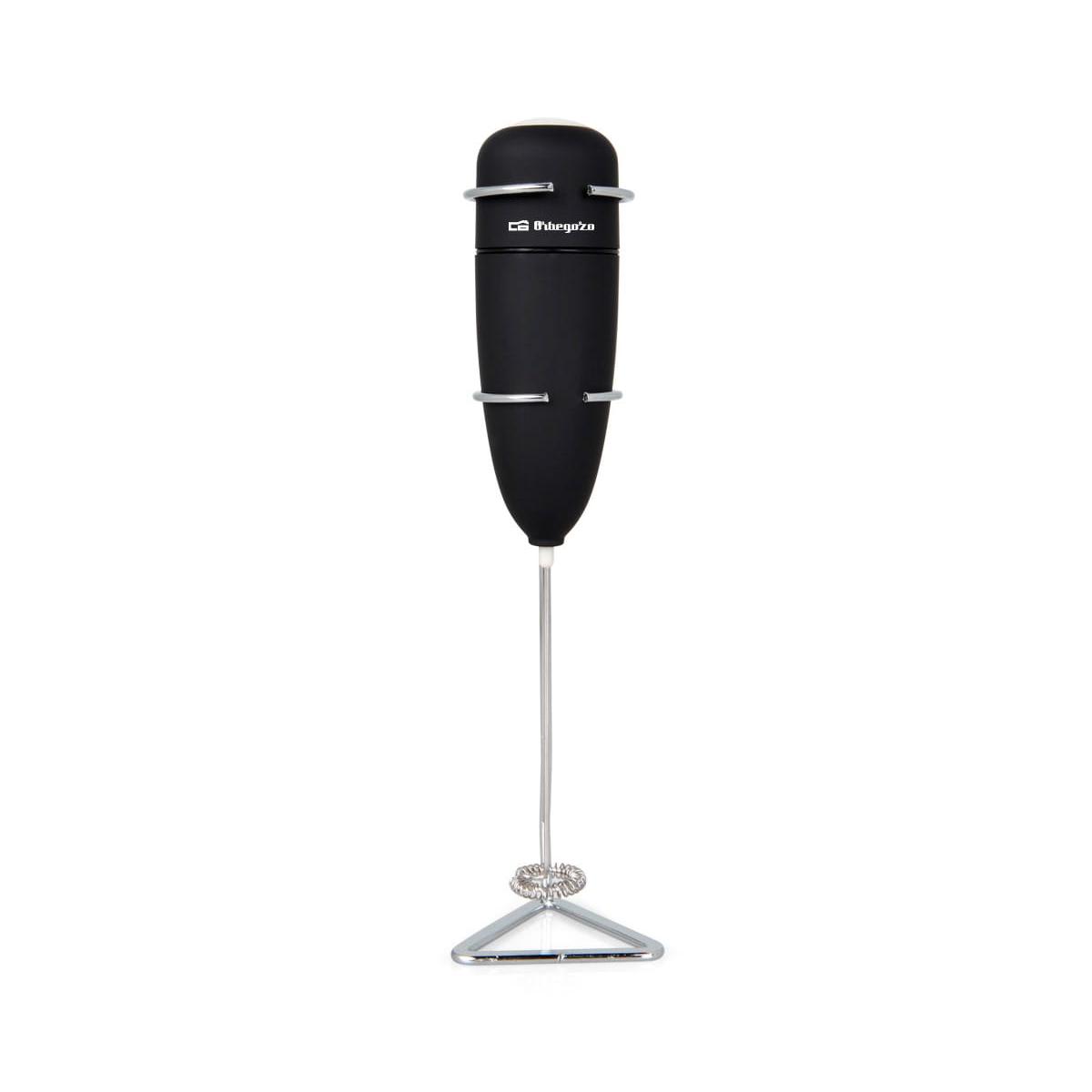 Orbegozo - Batidora de leche MN 3800 con carcasa soft-touch, acero inoxidable y funcionamiento a pilas para café con leche espumosa, batidos y salsas