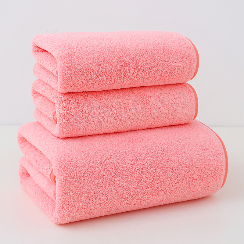 CA Juego de Toallas de baño, Toalla de Terciopelo, Coral, absorbente, para Deportes, Yoga, SPA, Fitness