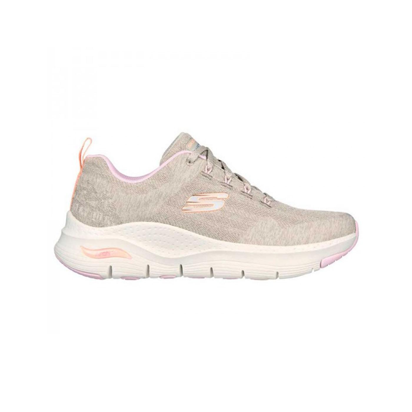 Zapatilla Mujer Skechers Arch Fit Beige - Mujer