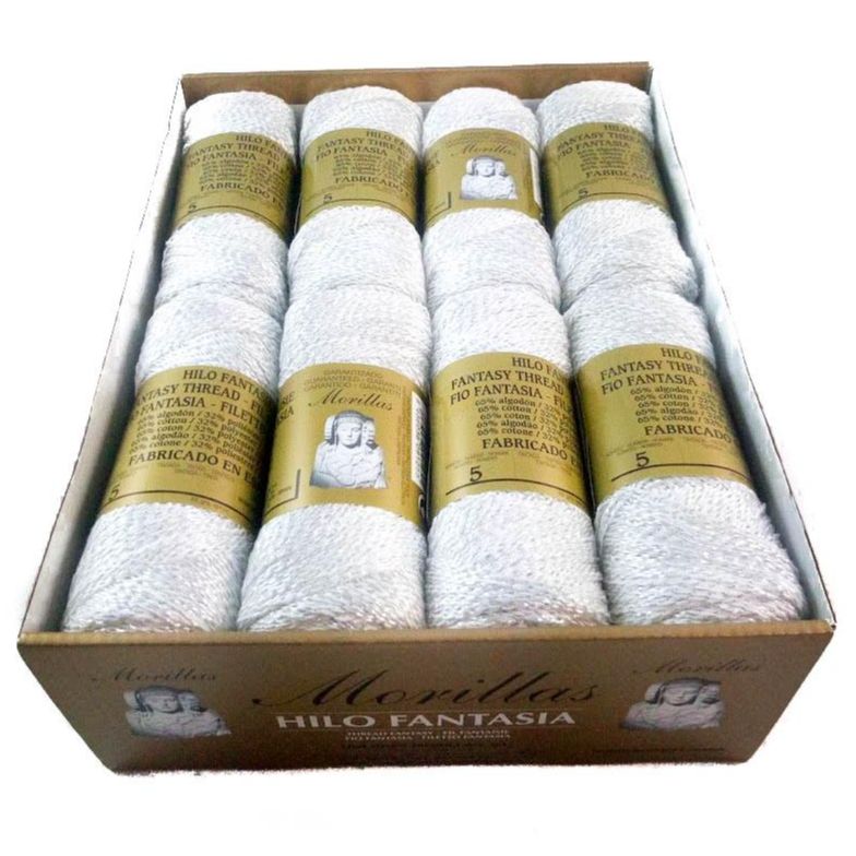 MORILLAS Pack de 16 Zepelines BOMBILLA Hilo Fantasía para Tejer Labores de Ganchillo o Punto - 80gr. X 16 Unidades - Colores Elegantes y Vibrantes