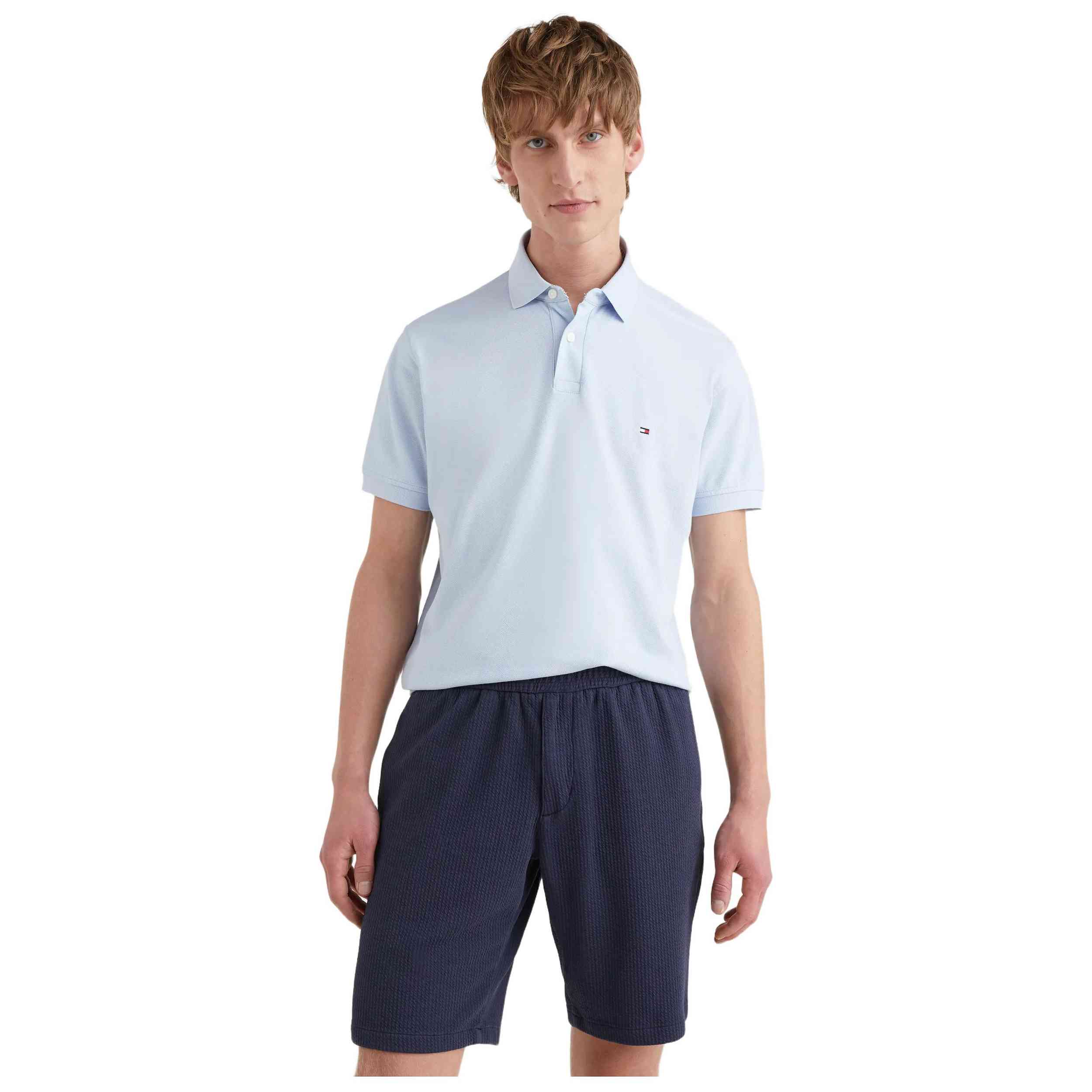 Polo de Manga Corta Tommy Hilfiger  para hombre en color azul