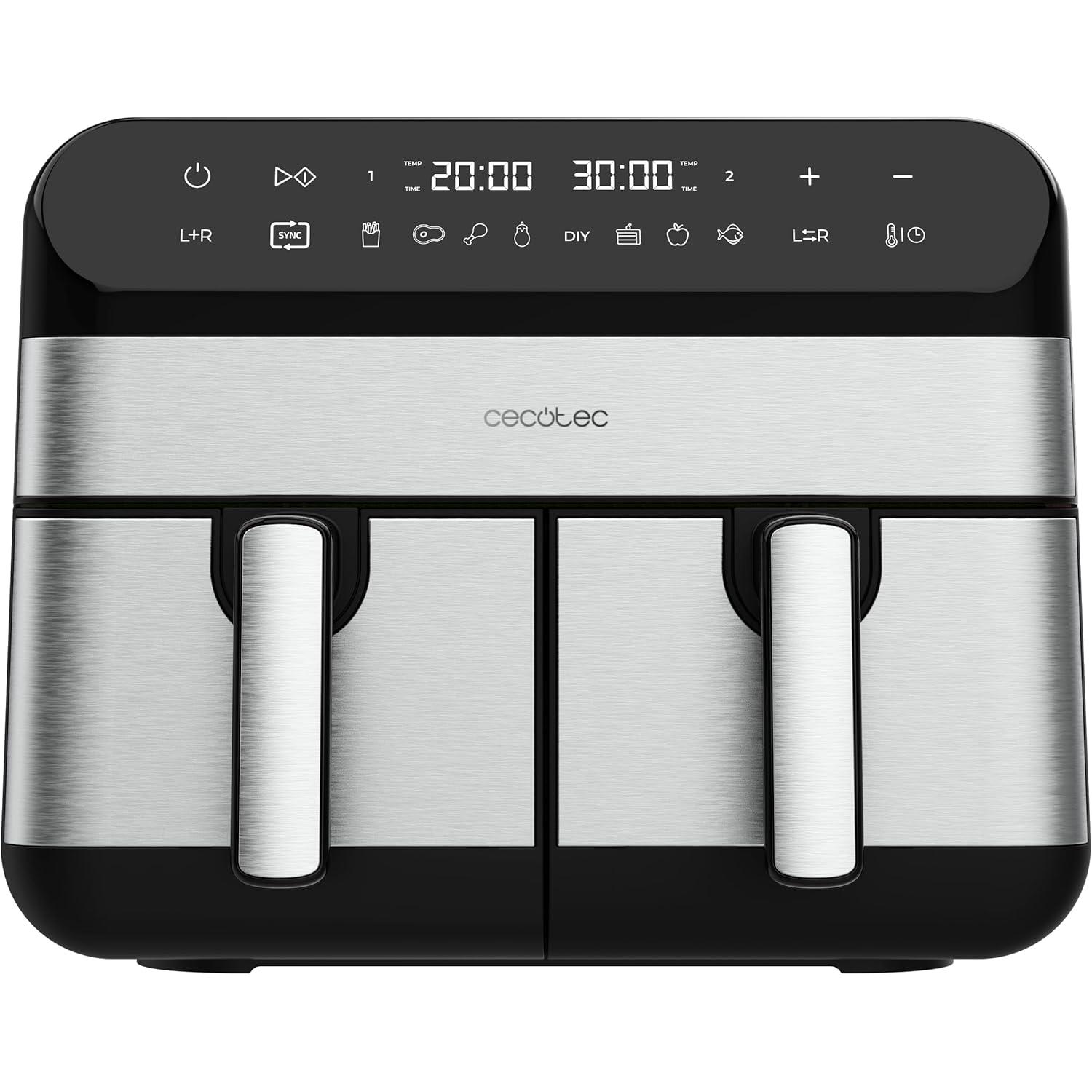 Freidora sin aceite  Cecofry Advance 9000 Inox digital de 9 L de capacidad Cecotec