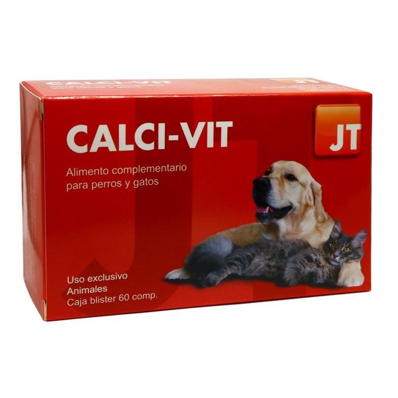 JT Calci Vit Comprimidos para Perros y Gatos Vitaminas Calci Vit Comprimidos