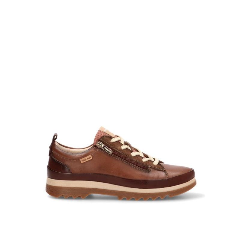 Zapatillas Casual Pikolinos - Mujer - Suela Plana - Modelo W3w-6979c5 - Color Marron