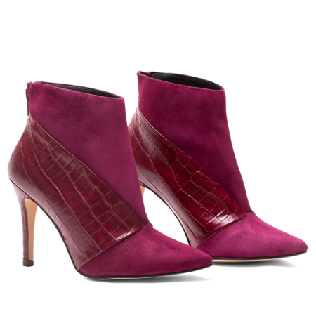 ELODIE BOTIN FLAVIA PUNTA FINA Y TACON ALTO FABRICADO EN PIEL COCO/