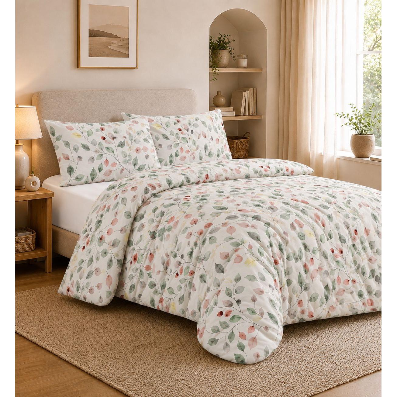 OsoNube – Juego de Cama Estampado de 3 o 4 Piezas para Camas de 90, 105, 135, 150 y 180 cm, Incluye Funda Nórdica, Sábana Bajera Ajustable y 1 o 2 Fundas de Almohada, Poliéster Suave y Transpirable
