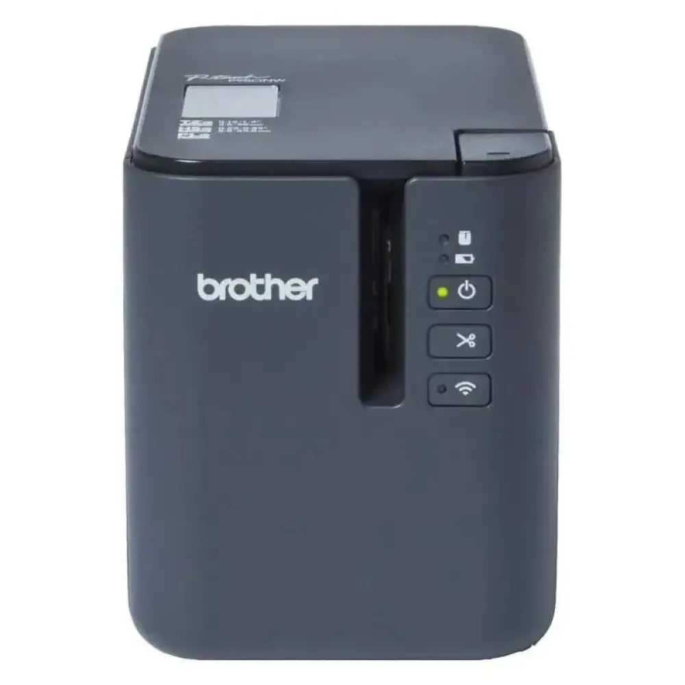 Brother PT-P950NWUR1 Portable Thermal Printer with WiFi and USB, 60 mm/s Print Speed, Compatible with Bartender and P-touch Editor, Ideal for Labeling, Barcode Printing, and Semi-Cutting Functions.