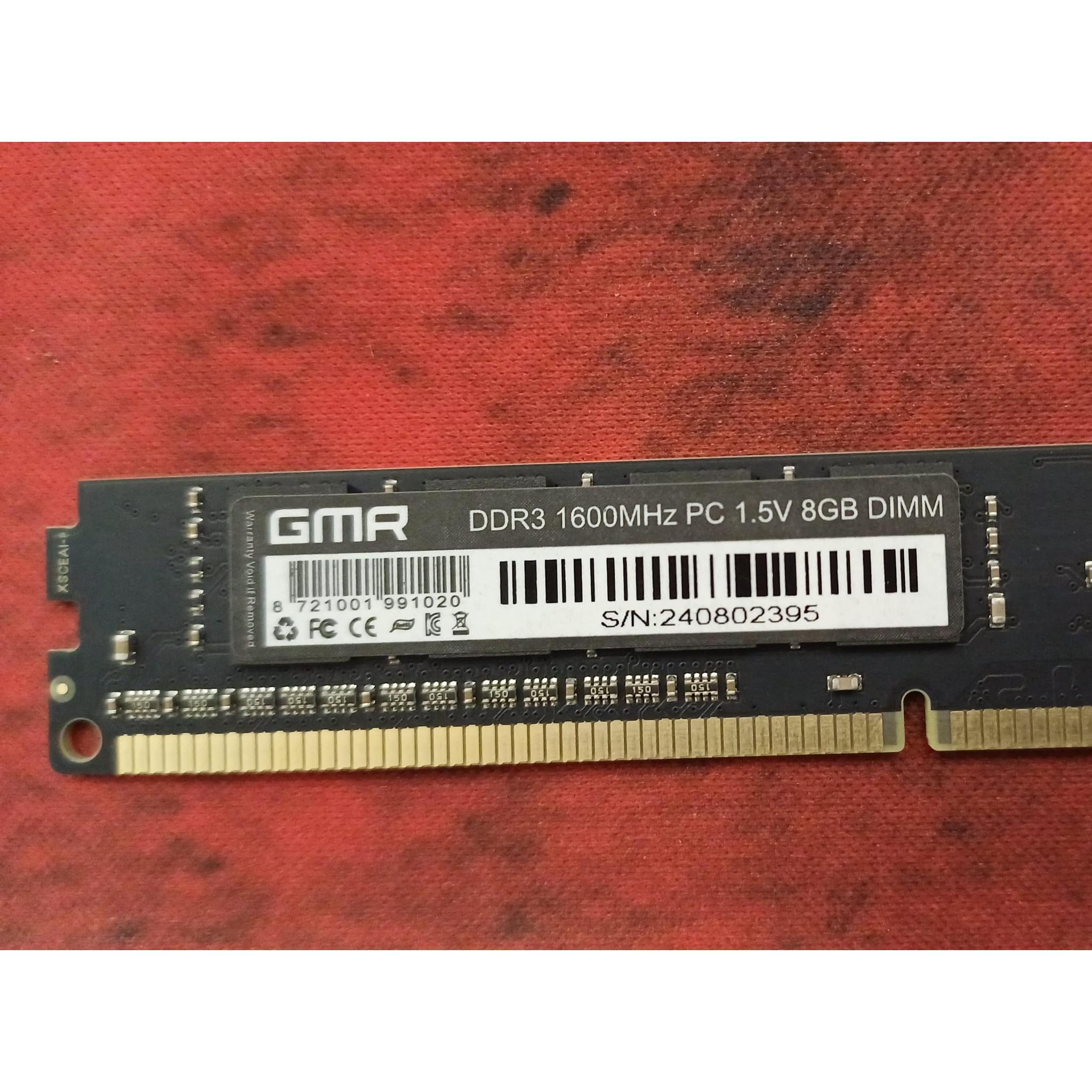 Memoria RAM GMR de alto rendimiento - DDR3 - 8 GB - Ultrarrápida a 1600 MHz