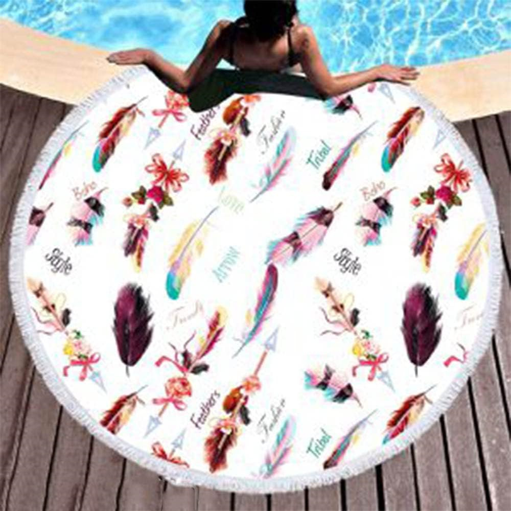PLUSHOME Toalla de Playa Rectangular 90x170cm de Microfibra Alta Calidad