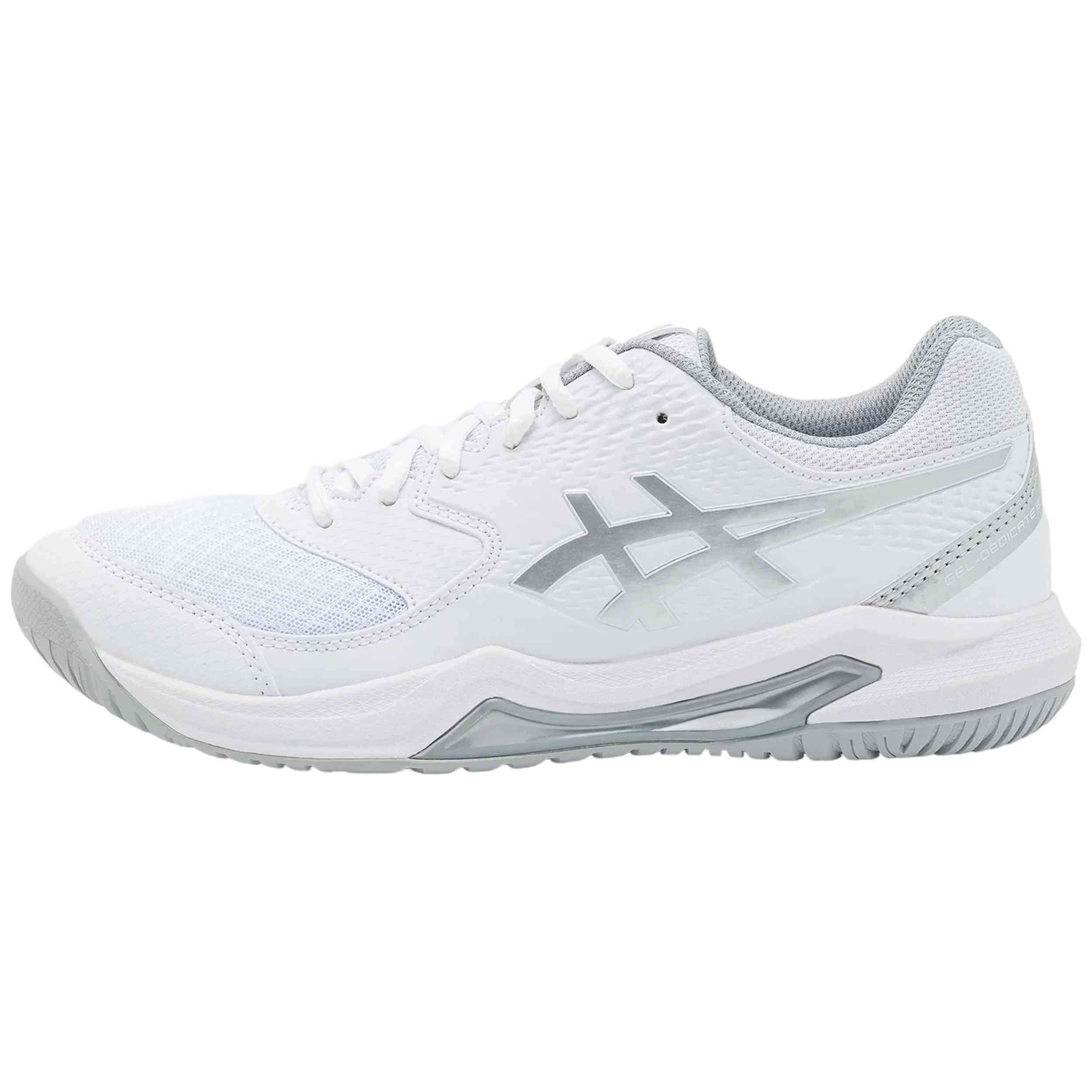 Zapatillas De Padel Asics modelo Gel Dedicate 8 "White/Silver" para Mujer en color Blanco
