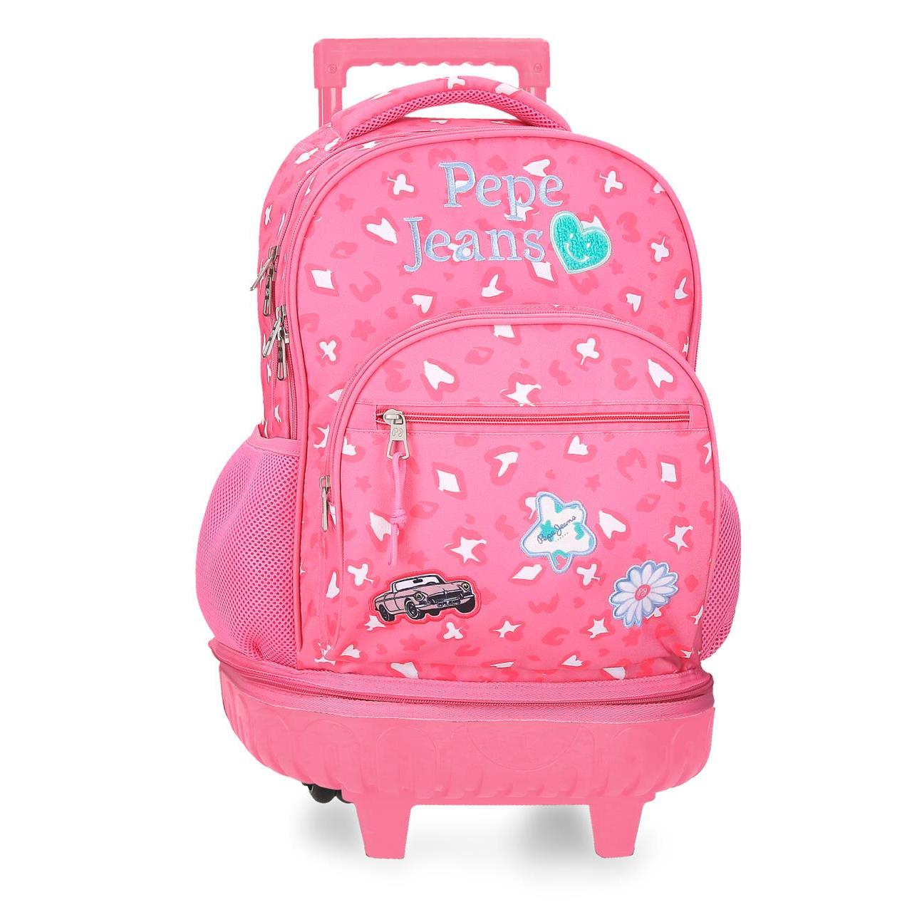 Mochila compact desmontable Pepe jeans Evelyn rosa