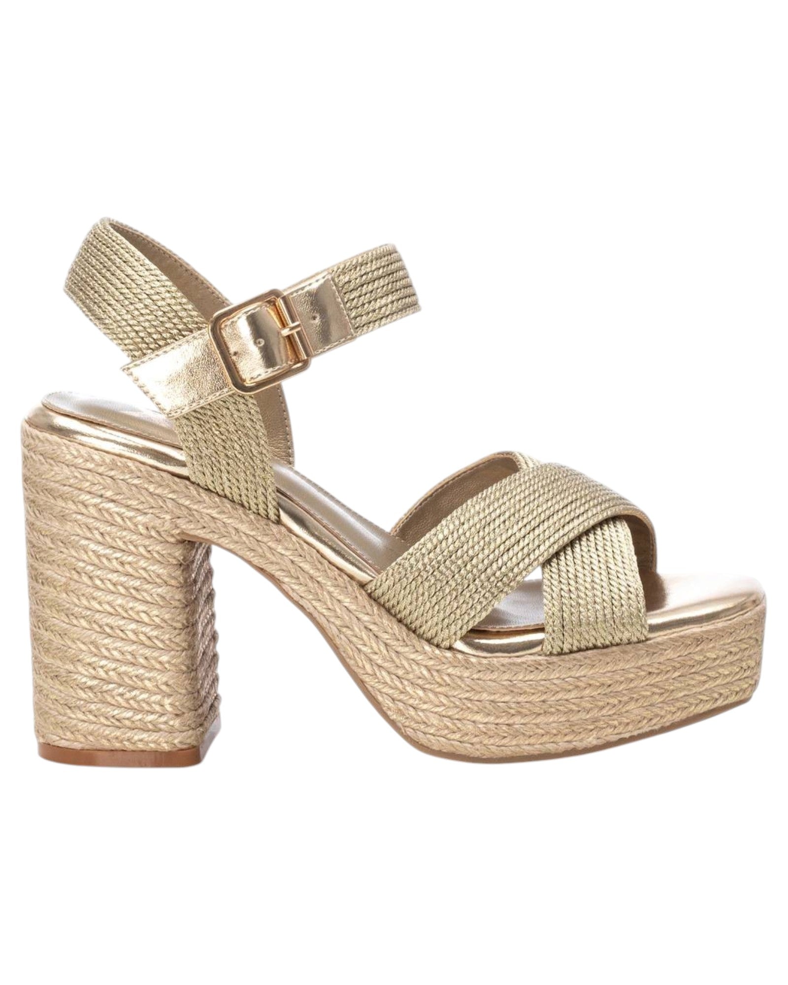 SANDALIAS DE MUJER XTI 142741 EN ORO
