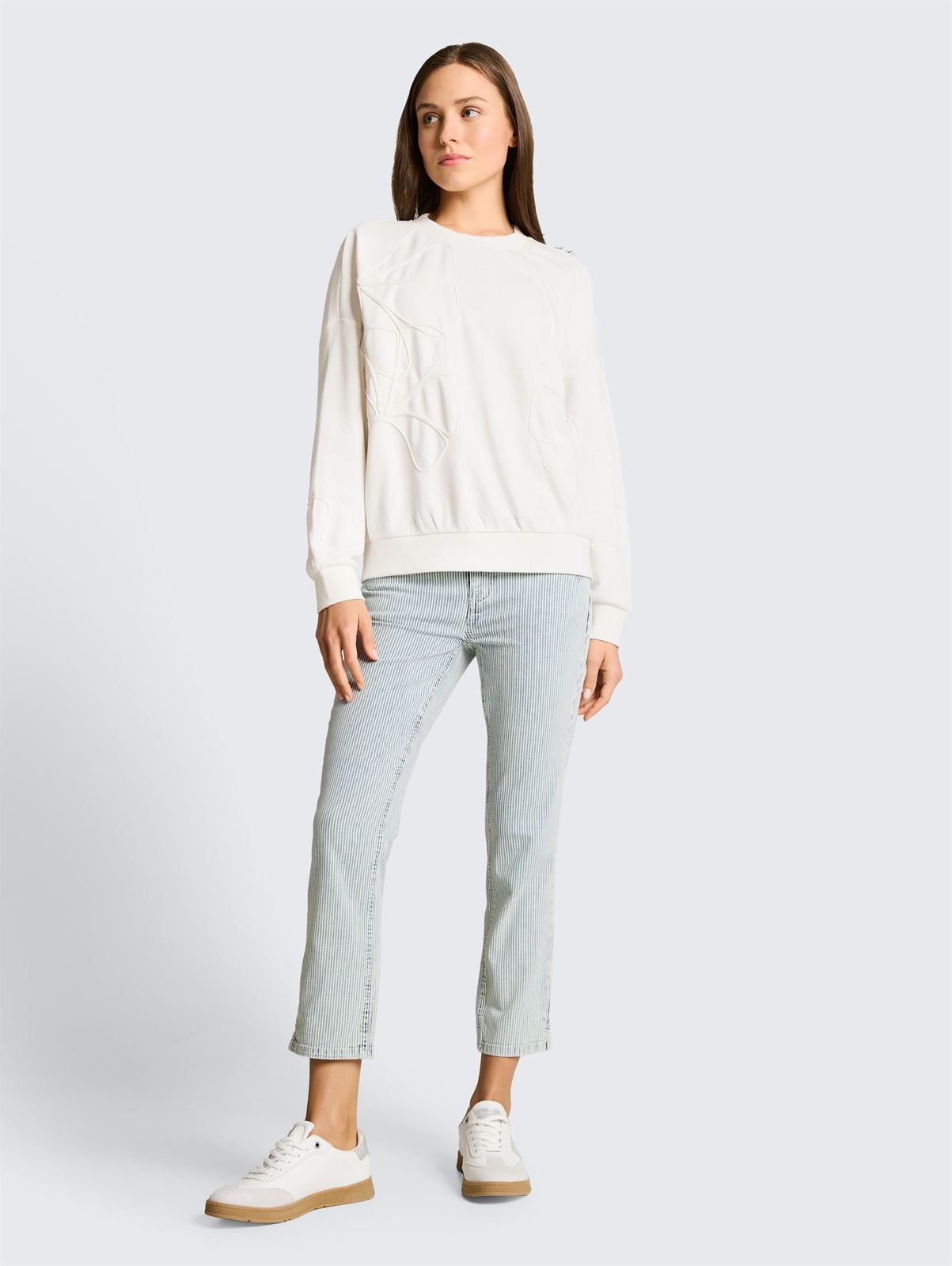 Sudadera Tom Tailor Whisper White 1050811 10315