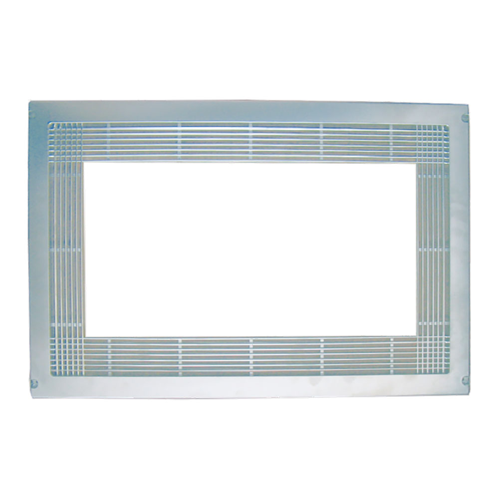 Marco microondas color plateado (efecto inox) universal rejilla recortable 60x40 Micel soporte microondas cocina accesorios rejilla microondas