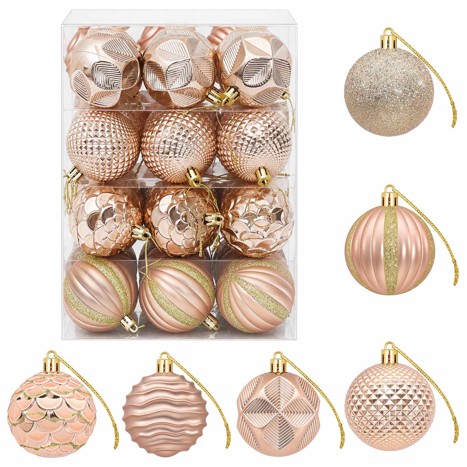 vidaXL Juego de bolas navideñas 36 uds. 6 cm Poliestireno Multicolor