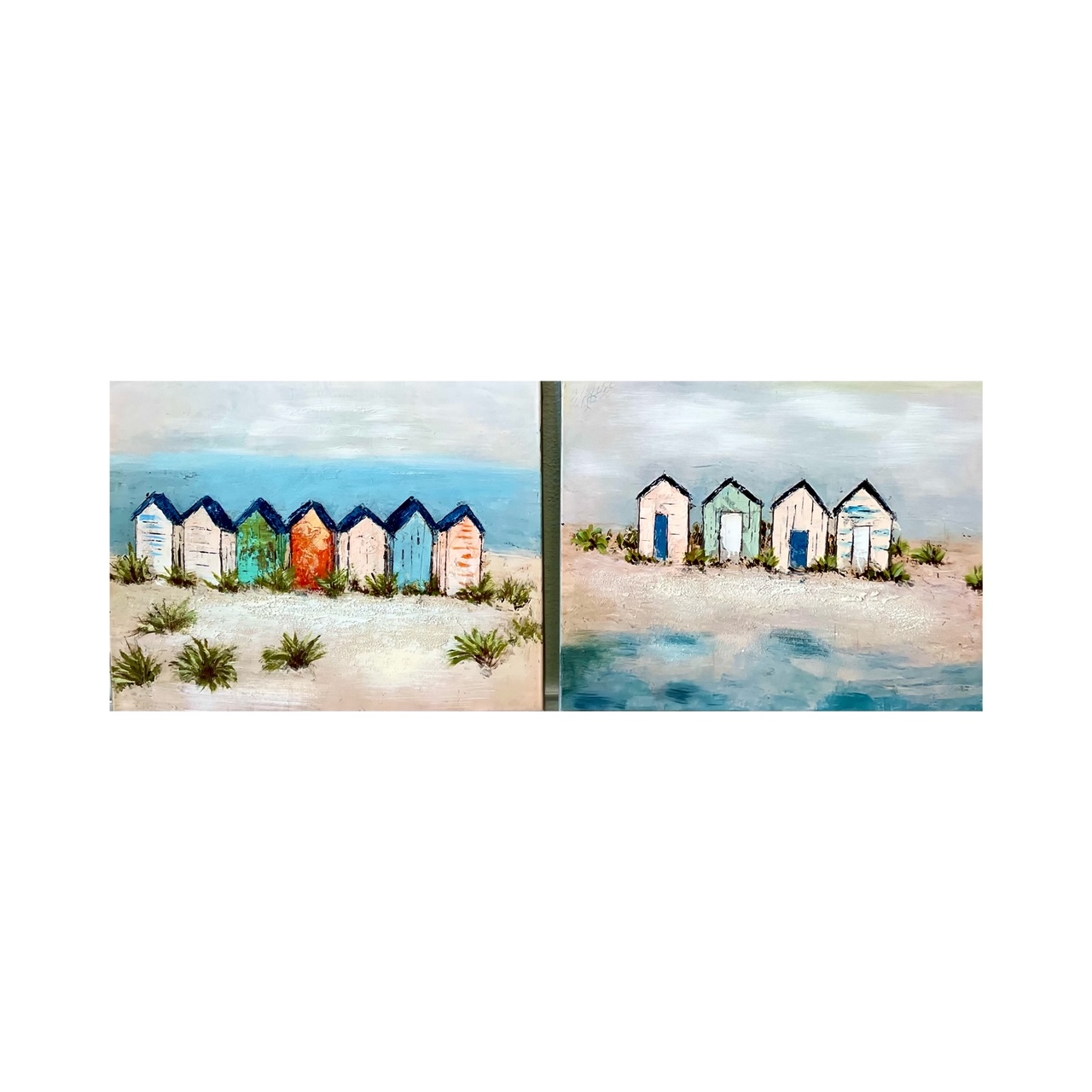 Factory Cuadros Cuadros Cuadros Cuadros Cuadros Cuadros Cuadros - Set de 2 Pinturas Originales para Decoración de Salón y Dormitorio Moderno