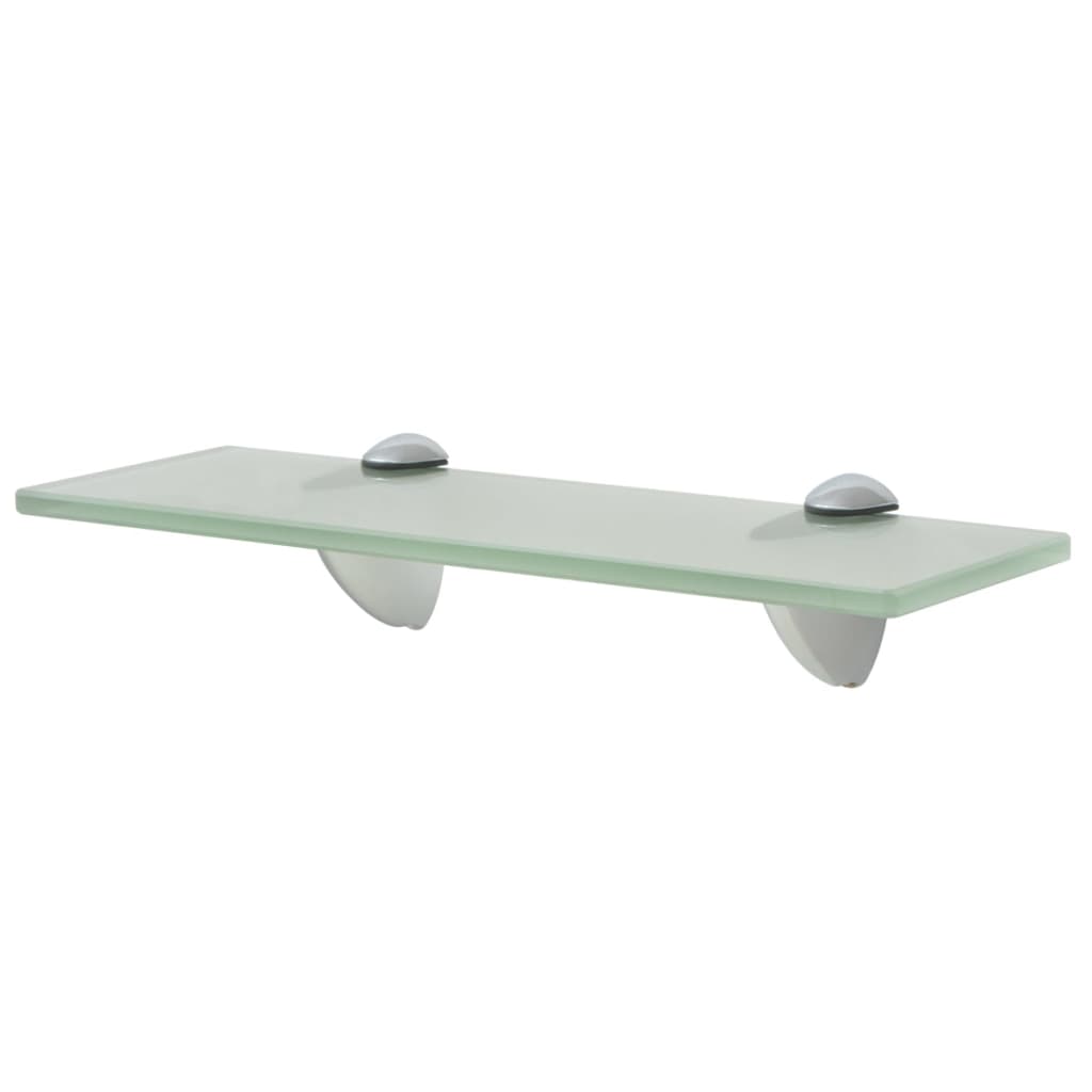 vidaXL Estantes flotantes 2 unidades vidrio 8 mm 30x10 cm Transparente, Negro, Blanco Mueble Almacenaje Estantería para Oficina, Estudio, Dormitorio Estantería/Librería/ mueble de Almacenamiento