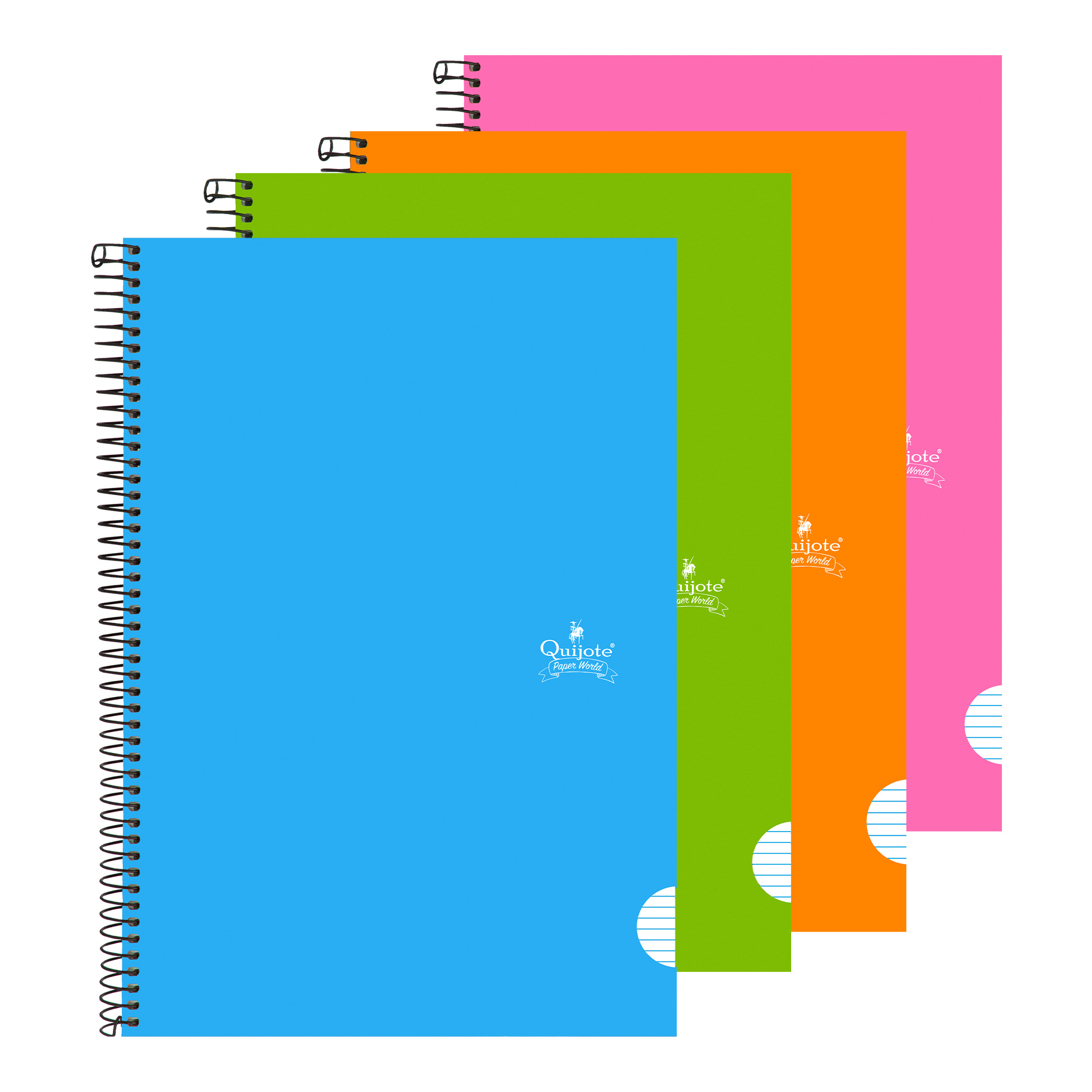 Quijote Paper World Cuaderno Tamaño Folio 80 H 90g/m² Líneas Tapa dura