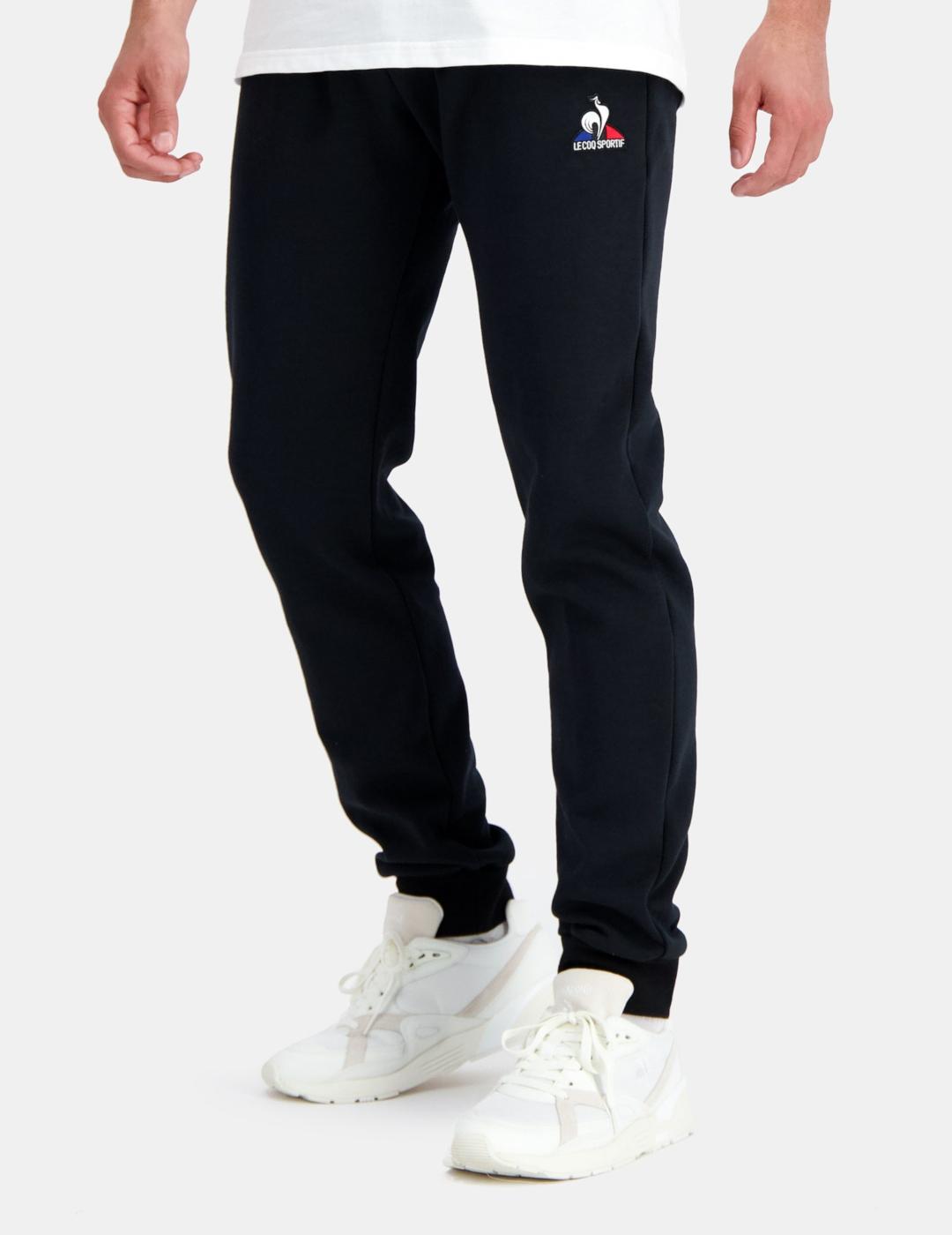 Pantalón Le Coq Sportif Pantsport Slim Negro - Algodón Suave y Transpirable