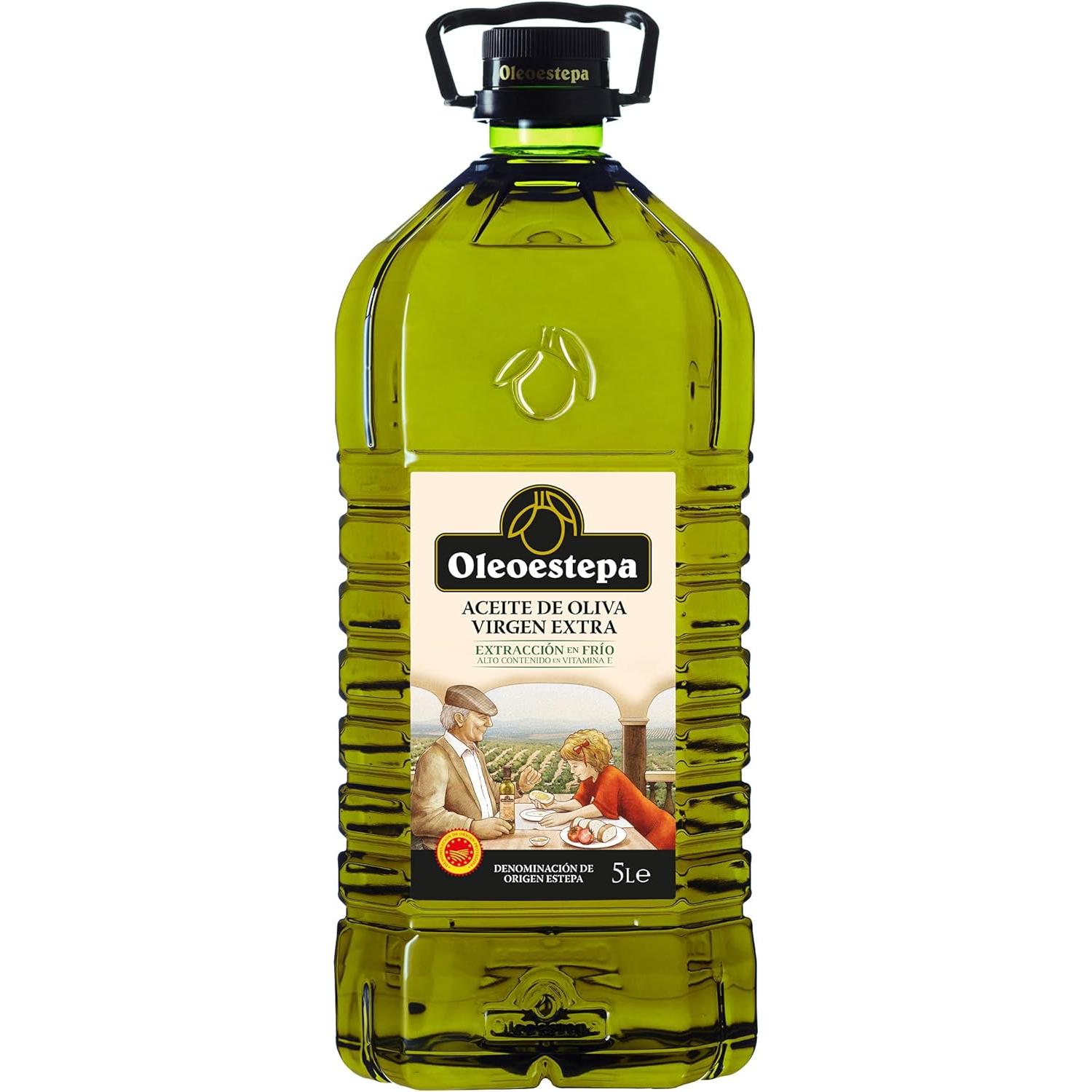Oleoestepa – Aceite de Oliva Virgen Extra Premium. Frutado Verde, Notas Maduras y Hierba. Extracción en Frío, Alto en Vitamina E. Mejor AOVE (OCU) y Garantía DO Estepa. ¡Sabor y Calidad en Cada Gota!