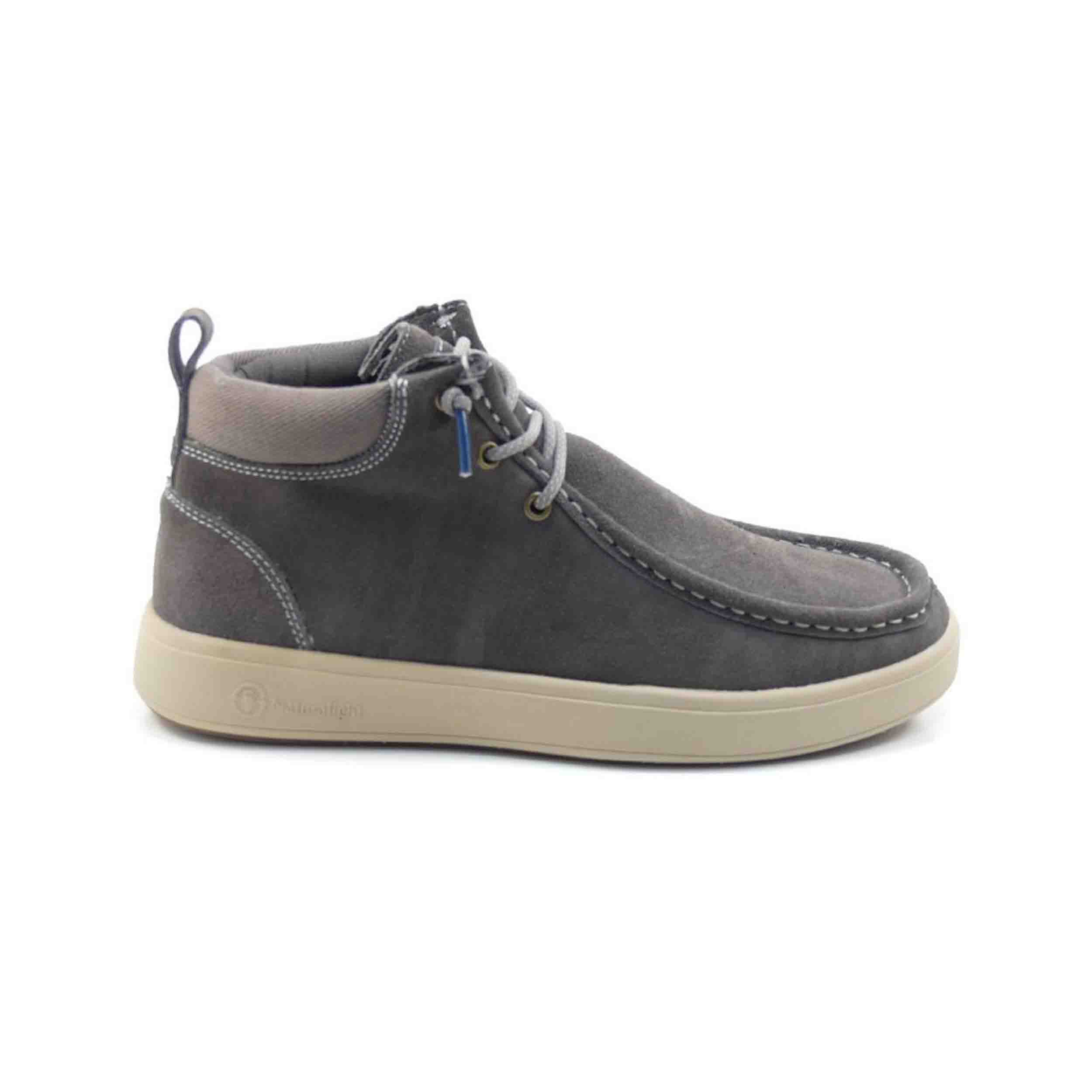 Natural World - Botines Wallabi Angles para hombre de materiales ecológicos con suela de goma antideslizante estilo urbano gris