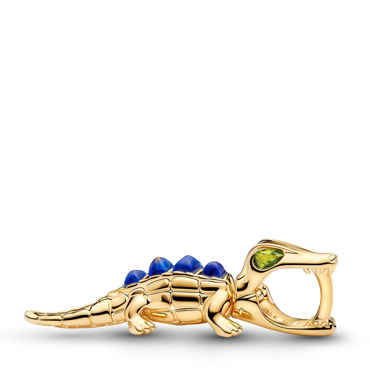 Pandora Charm colgante de cocodrilo chapado en oro 764624C01 , para Mujer