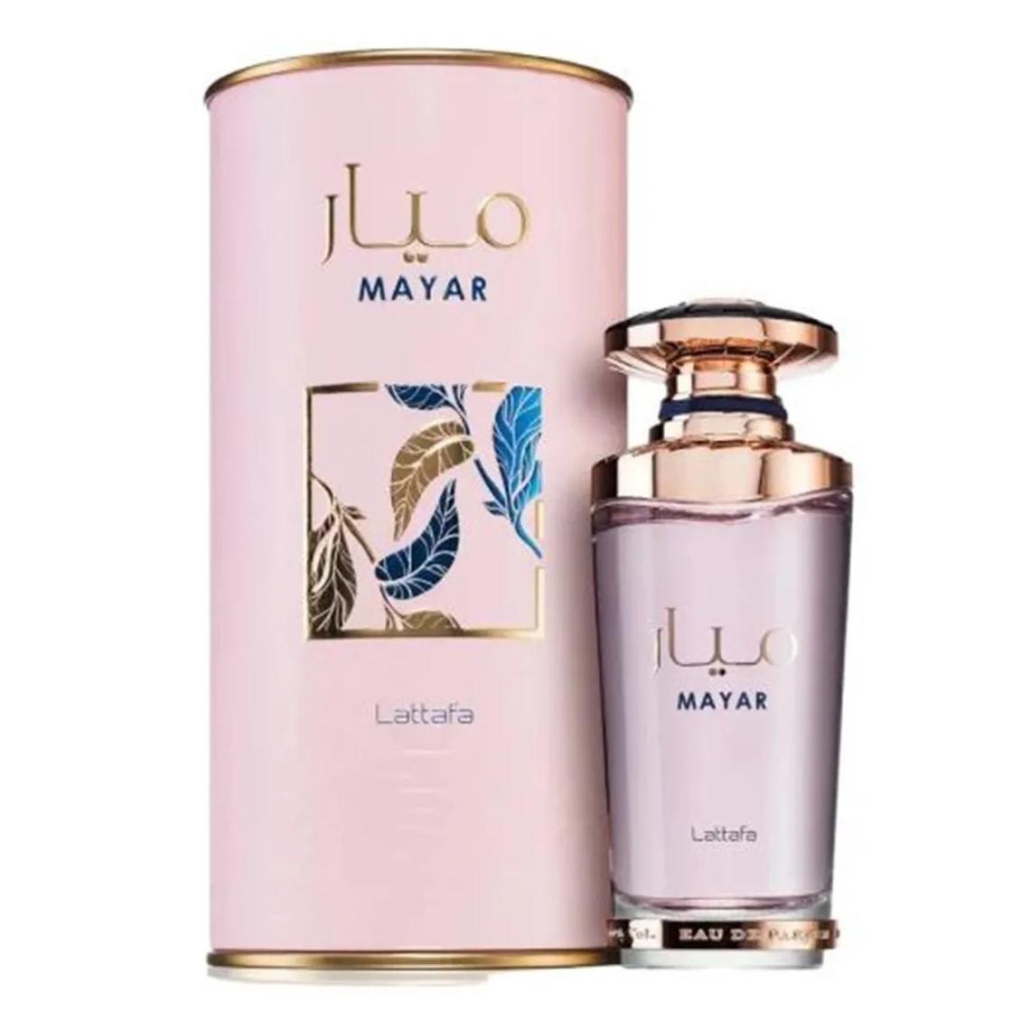Lattafa Mayar - Fragancia Femenina Eau de Parfum 100 ml con Notas de Jazmín, Ámbar y Cítricos, Perfecta para Ocasiones Especiales y Uso Diario