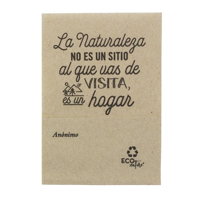 MONOUSO | Servilletas Miniservis de Papel 17x17cm "Frases" Kraft (200 Uds)