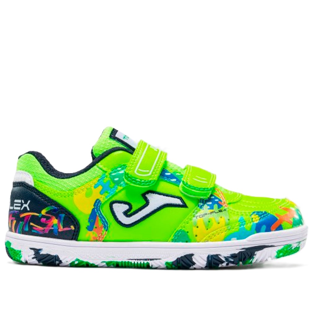 Joma Top Flex JR 2611 Verde Flúor Indoor Zapatillas Fútbol Sala 106568  Calzados DEPORTES FUTBOL-SALA Joma MARCAS