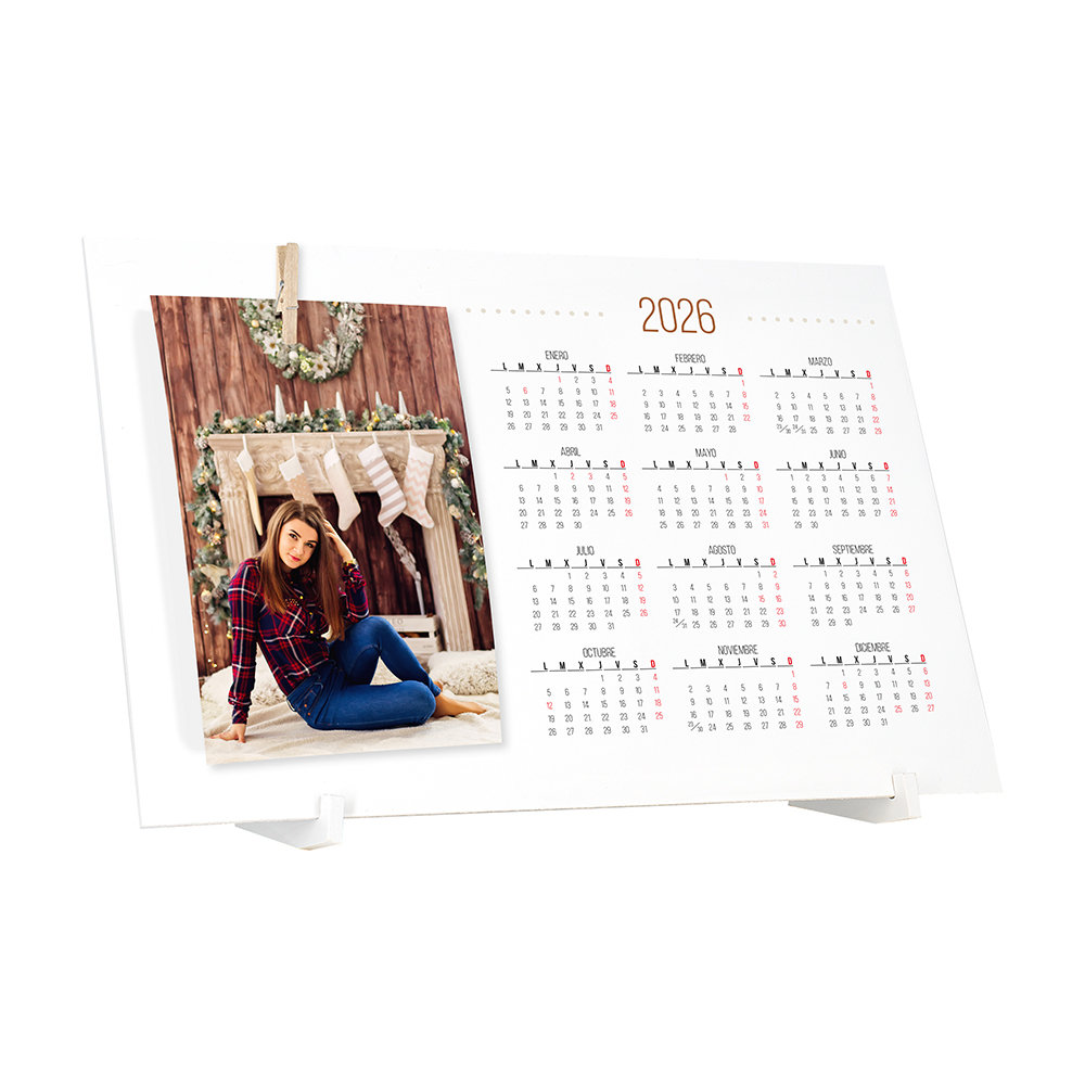 DEMARK MARCO PVC PARA FOTO DE 10X15 SOPORTE Y CALENDARIO / EXTERIOR NAVIDAD