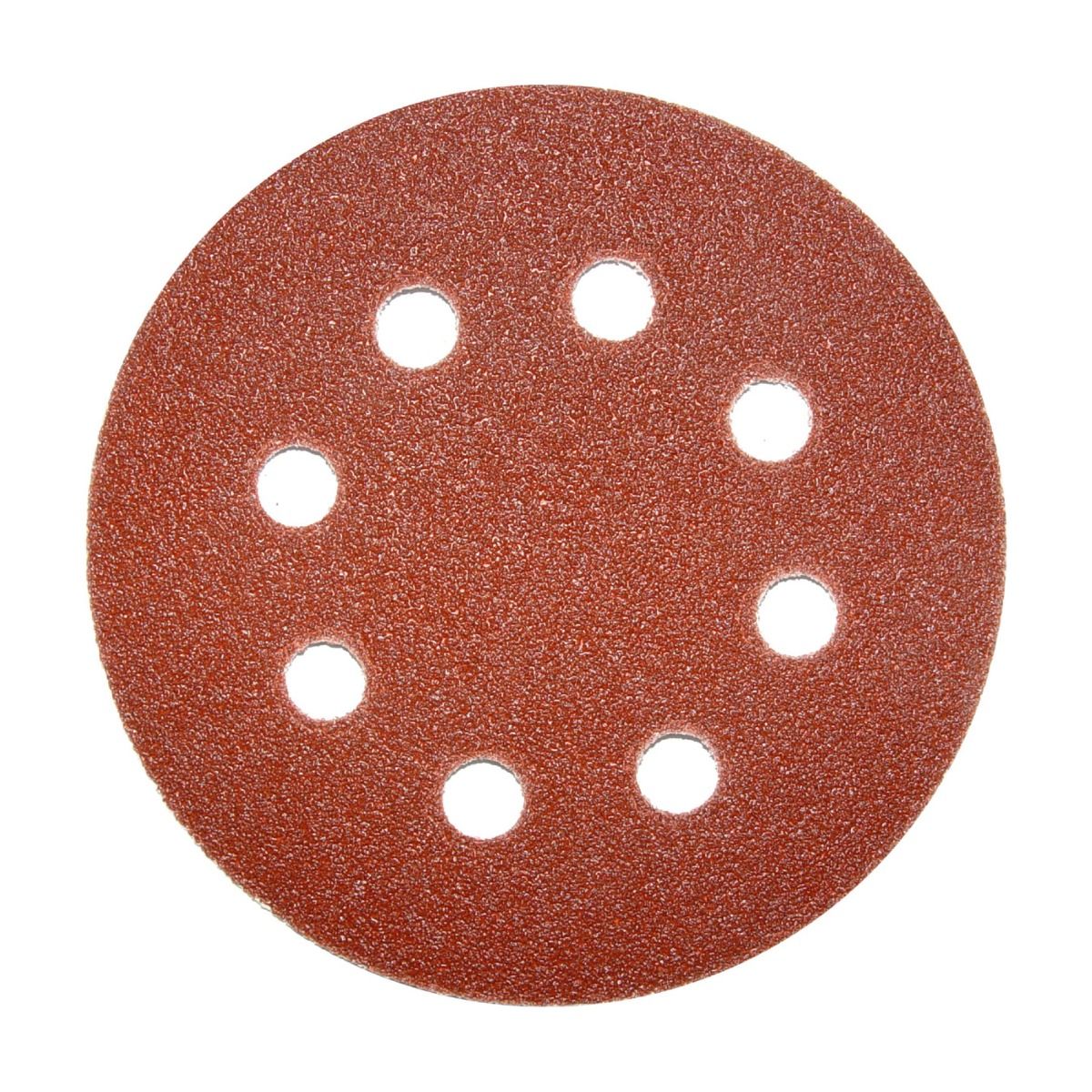 VATTON Discos de Papel Abrasivo con Velcro 150 mm (Pack 6 Unidades) | Lijas Rotorbitales con 8 Orificios de Aspiración en Óxido de Aluminio | Granos 80 y 120 | Compatibles con Lijadoras Excéntricas Vatton, Worgrip y Universales