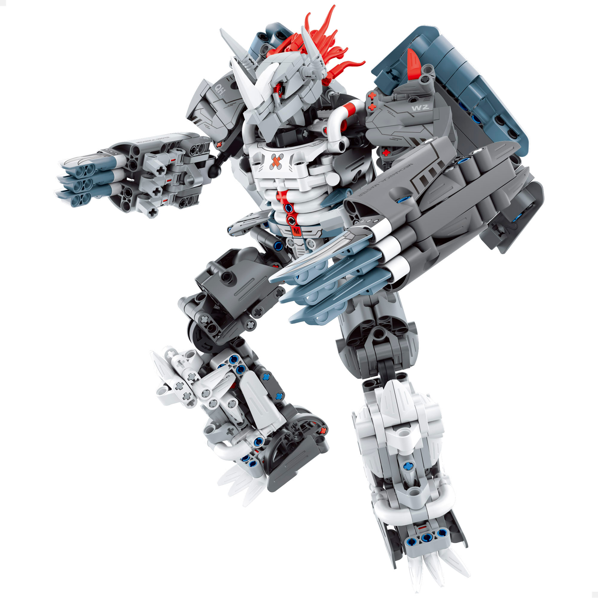 iM.Master - Juego de construcción robot rinoceronte, 965 piezas, diseño articulado con estructura mecánica detallada, sistema de movimiento realista, montaje con piezas de precisión, juguete STEM, instrucciones ilustradas