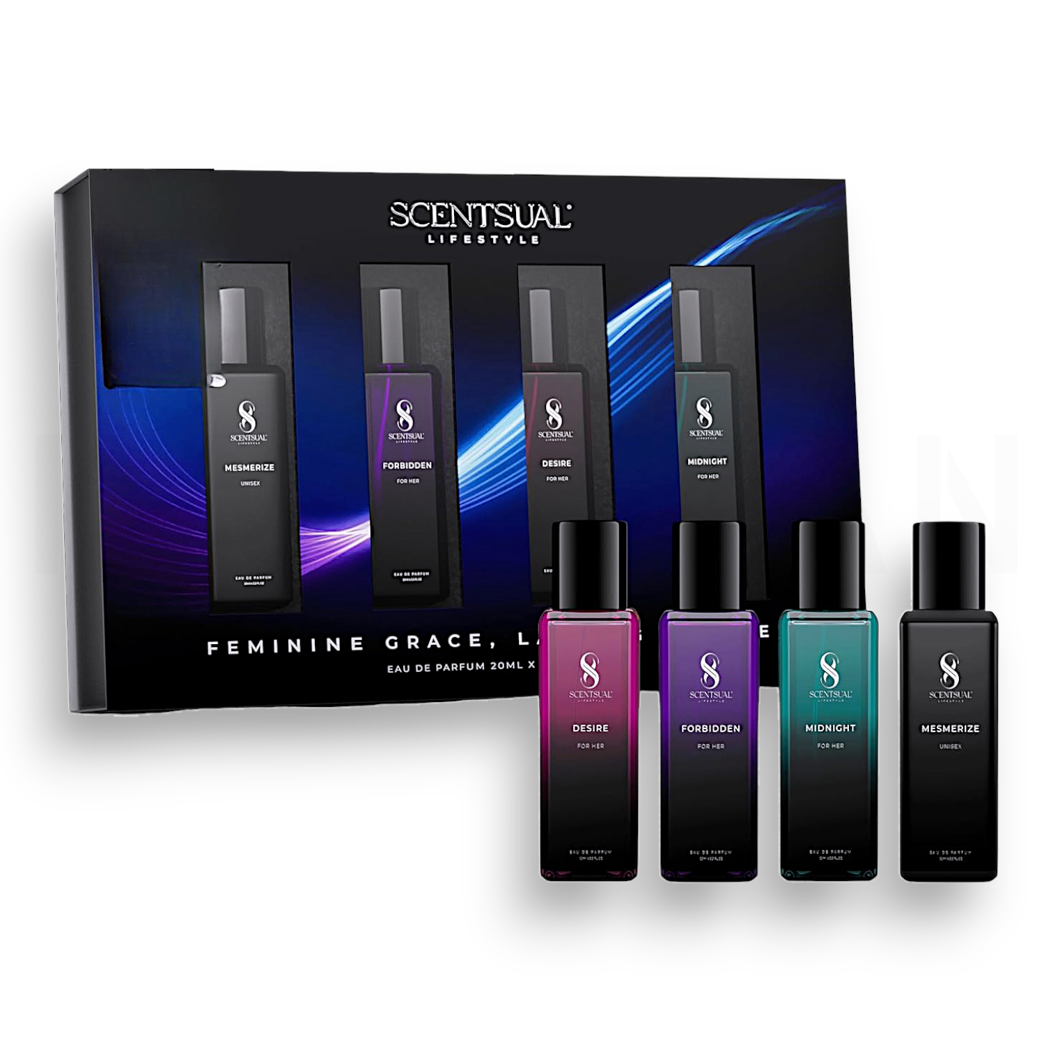 Perfume para Mujer Pack de 4 Eau de Parfum de 20 ml | Perfumes de Larga Duración