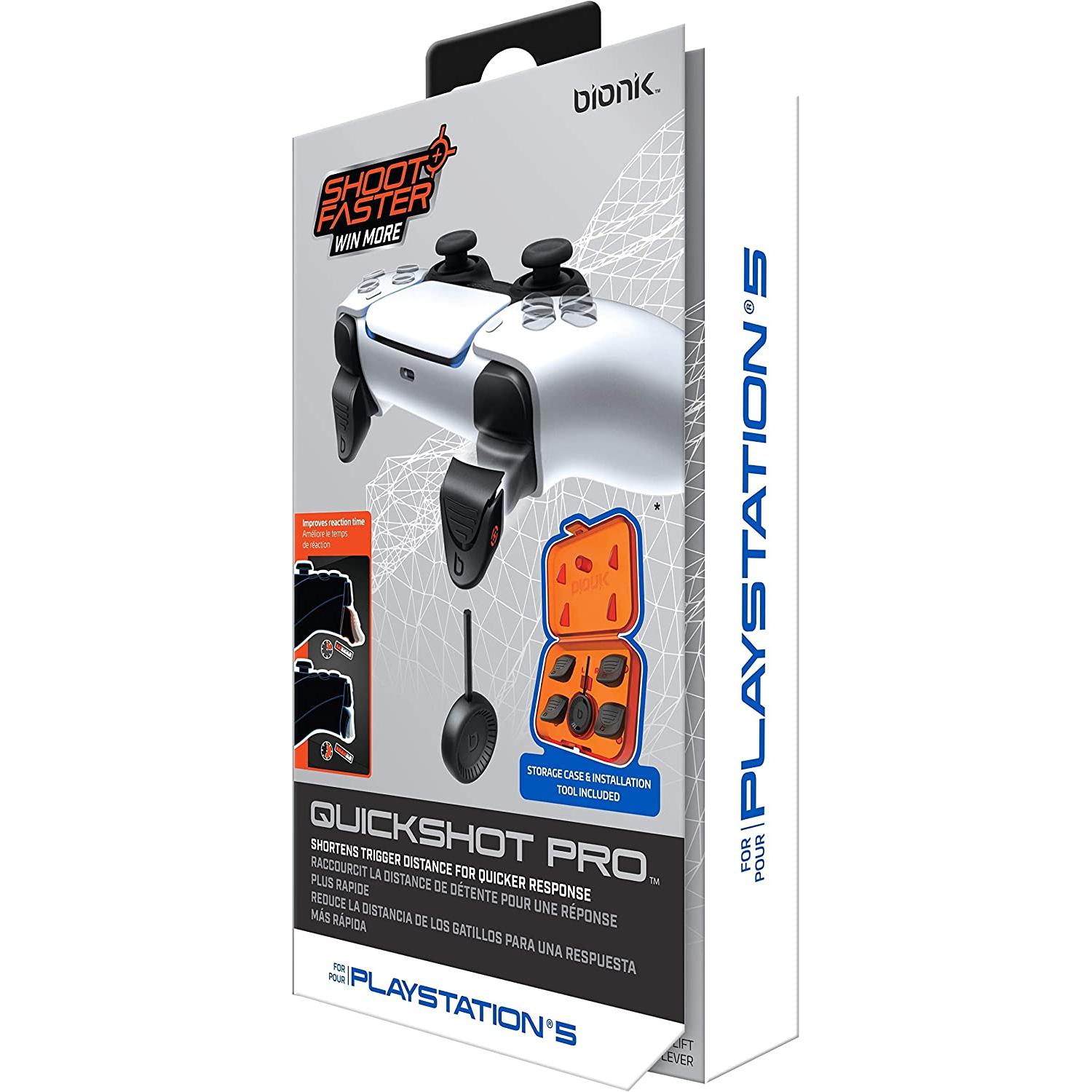 Bionik QuickShot Pro Incluye Caja de Almacenamiento - Playstation 5