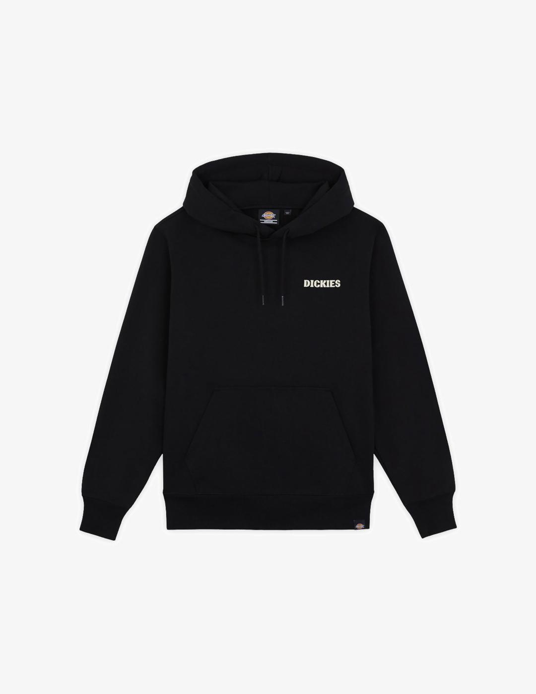 Sudadera Dickies Hays Negra con Capucha y Manga Larga