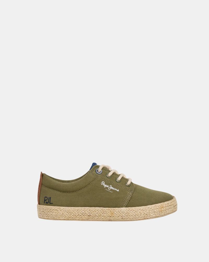 PEPE JEANS PBS300005 BRADY BRAID Zapatillas Bajas Rafia Infantil Verde