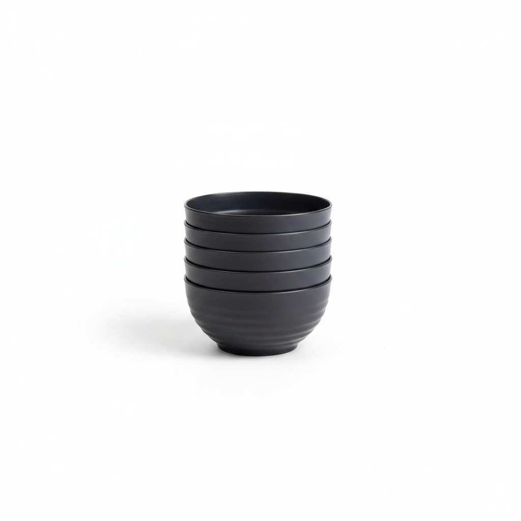 C.A | Set de Cuencos de Desayuno| PVC Sin BPA | Resistentes y Aptos para Lavavajillas | 4 Unidades