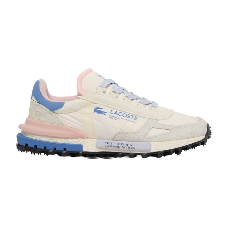 Zapatillas Lacoste Mujer Elite Active White Pink Blue Cómodas y Ligeras