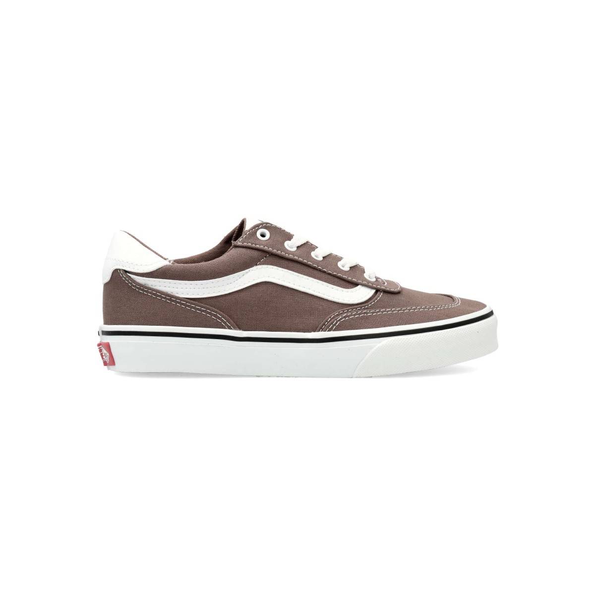 Vans - Zapatillas deportivas Brooklyn para hombre, estilo casual con cierre de cordones y cuello acolchado, en piel y textil con suela de goma
