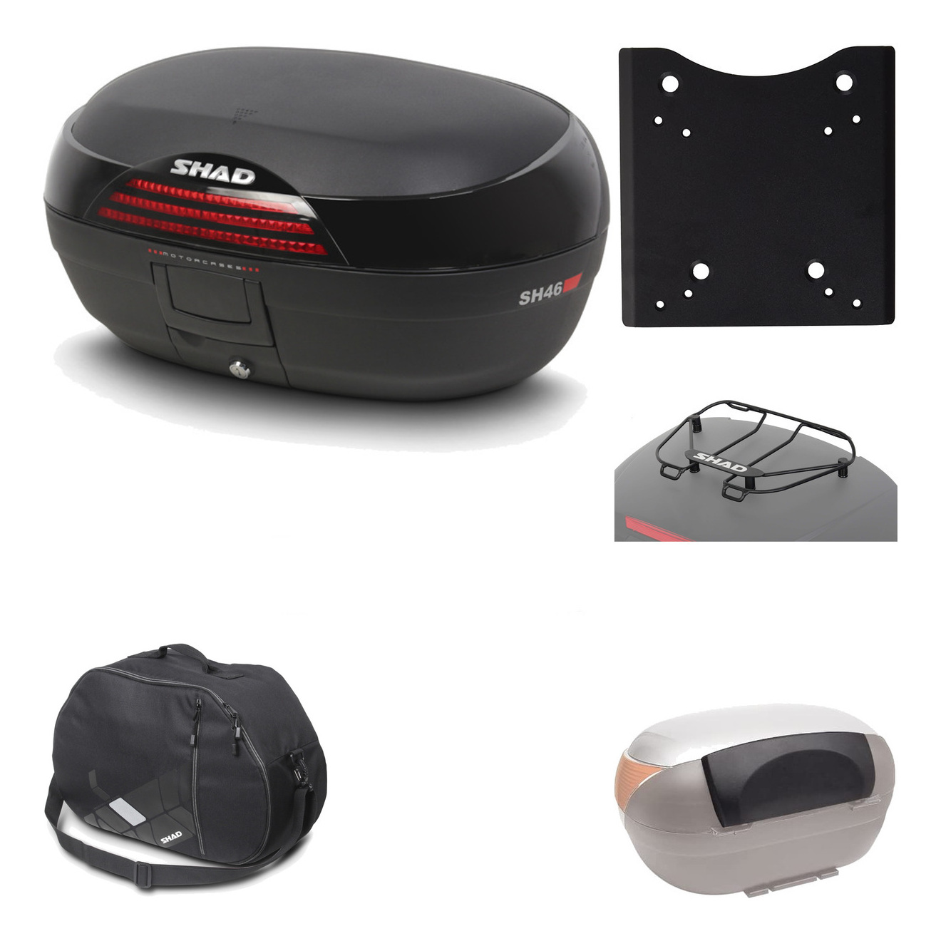 Baul Trasero + Herraje Montaje + Accesorios Sh46 Sh 46 New Model KIT-184607