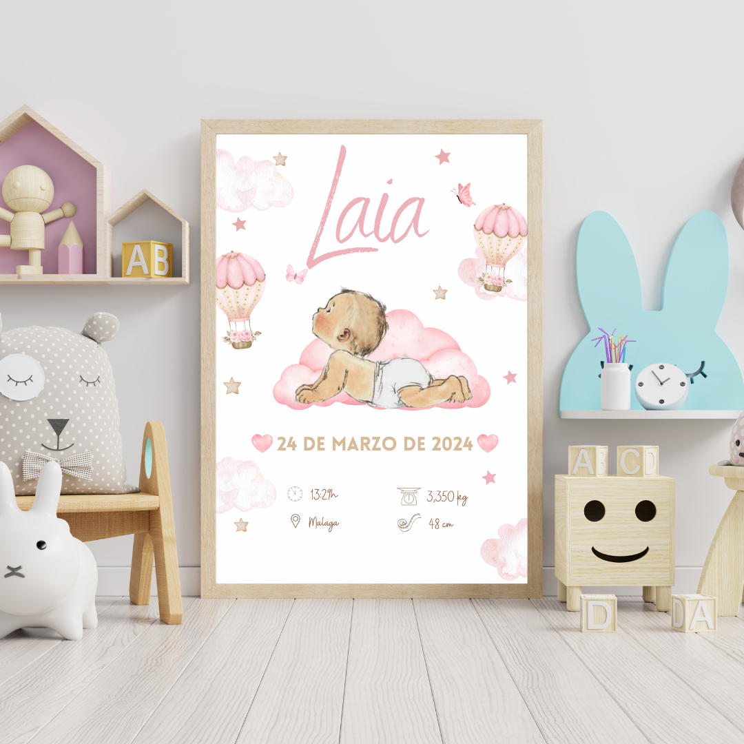 Marco nacimiento bebé, natalicio bebe, lamina personalizada nacimiento bebé ,recuerdos recién nacido, recuerdos nacimiento , regalos originales, decoración infantil cuadro personalizado recién nacido, regalos para bebés, regalos bautizo, regalo nacimiento