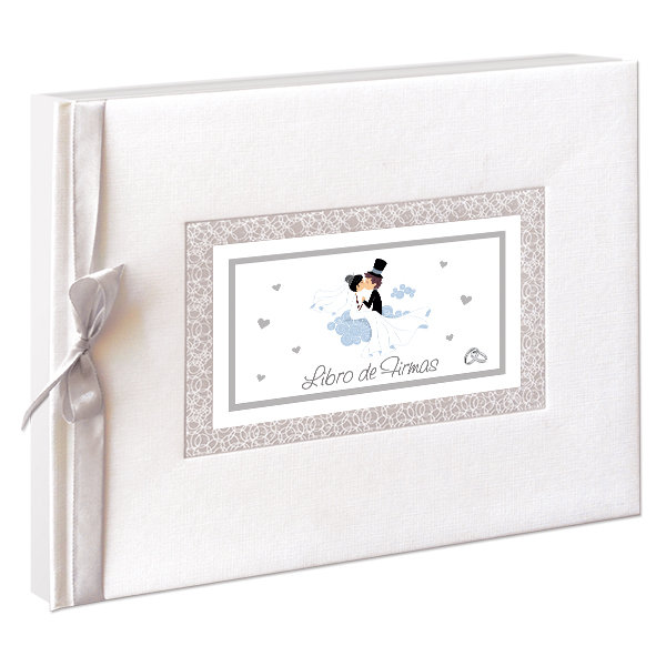 ARGUVAL LIBRO DE FIRMAS BODA PAREJA NUBE LIBRO FIRMAS 27x23x2 Cms.