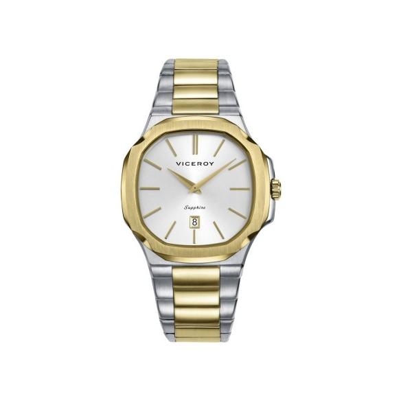 Viceroy Reloj caja bitono de acerro e Ip dorado 10 Atm, brazalete bitono de acero e Ip dorado,movimiento cuarzo, colección Laura Escanes