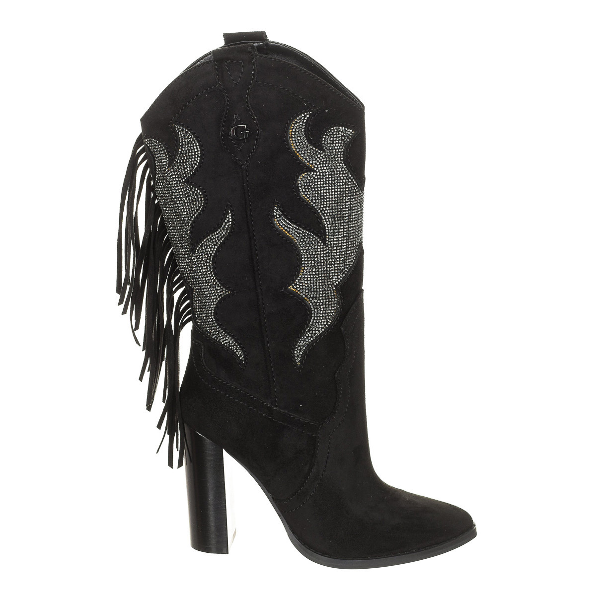 Guess-Botas de tacón puntera en punta acabado en ante FL8MRAESU11 para Mujer